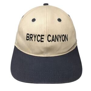 Bryce Canyon Baseball Cap Beige One Size Adjustable Embroidered 6 Panel Del Sol